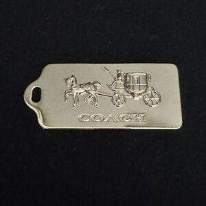 Coach New York Metal Rare Horse and Carriage Hang Tag